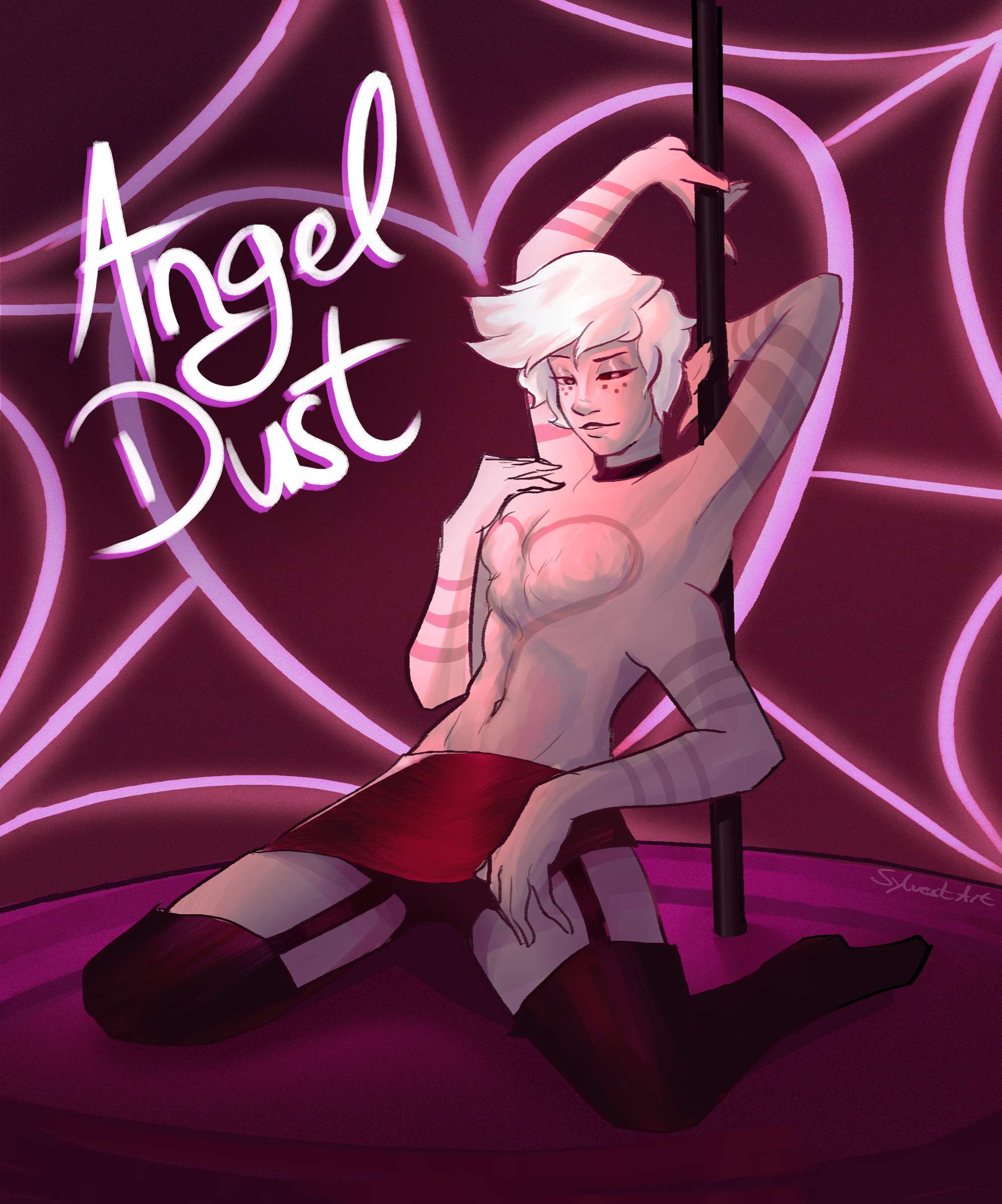 Angel Dust from Hazbin Hotel