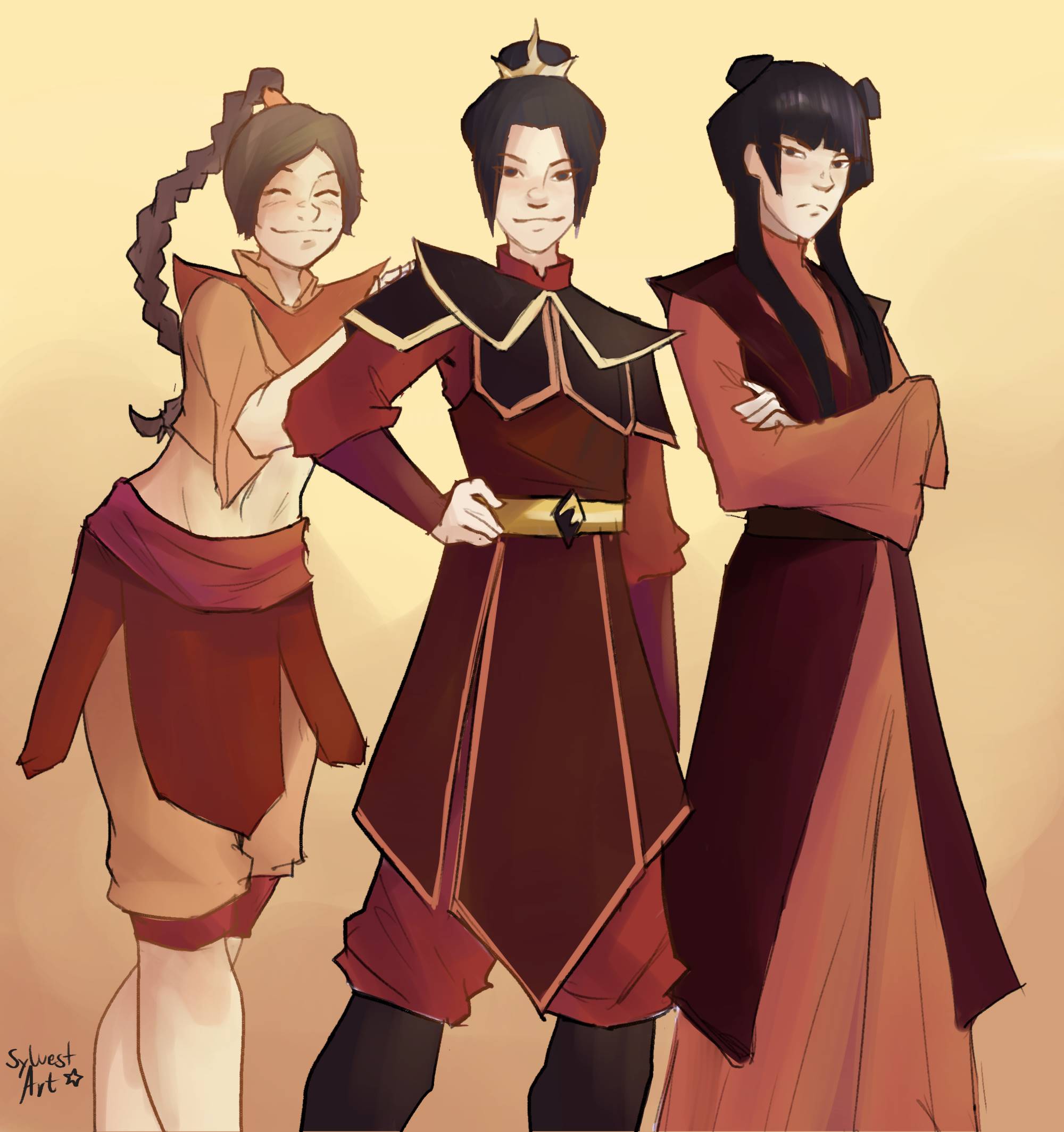 Azula Mei and Ty Lee