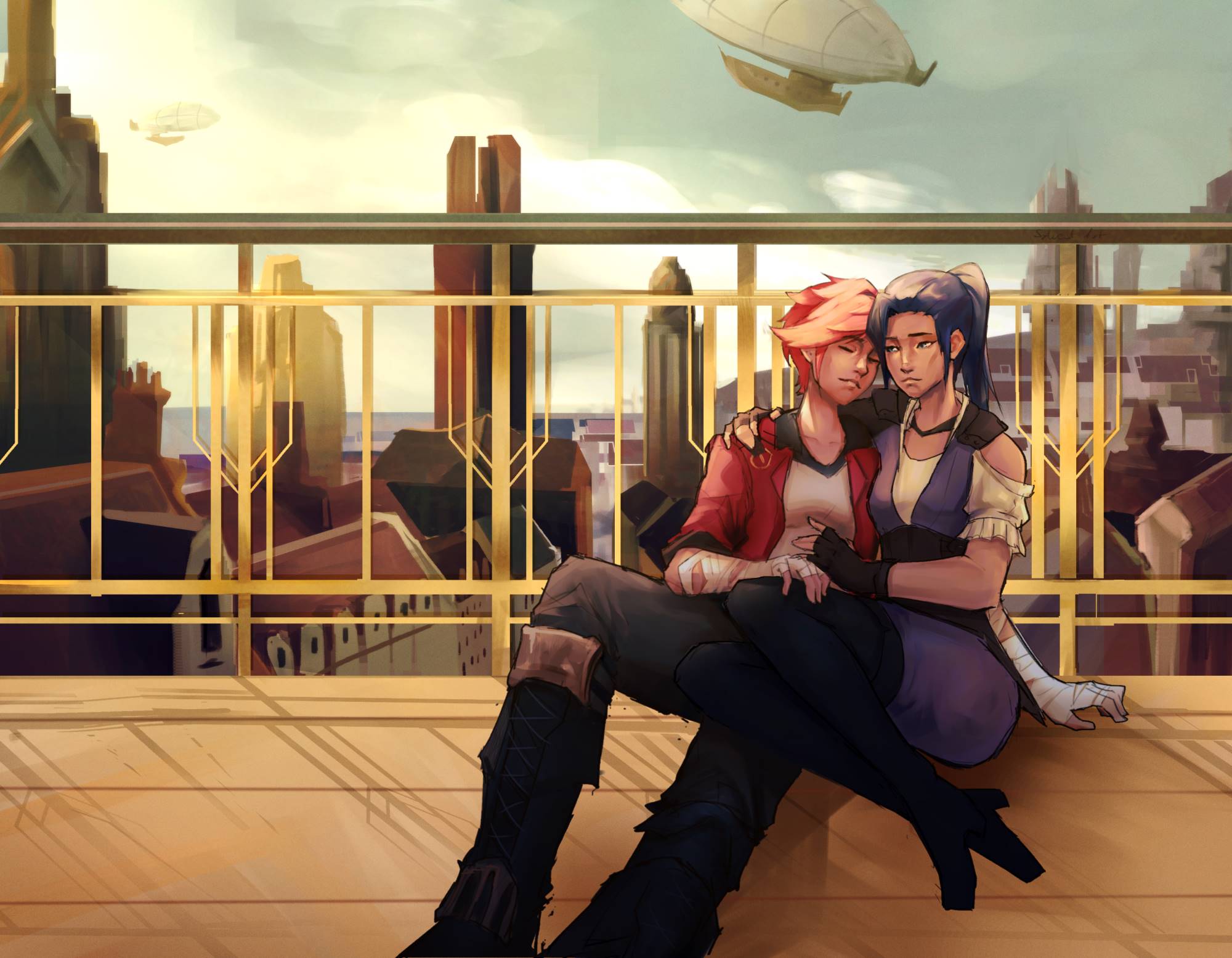Vi and Caitlyn from Arcane