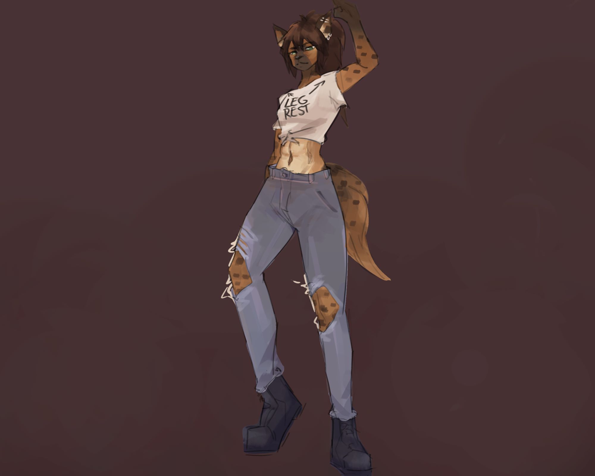 Hyena Furry design Sasha