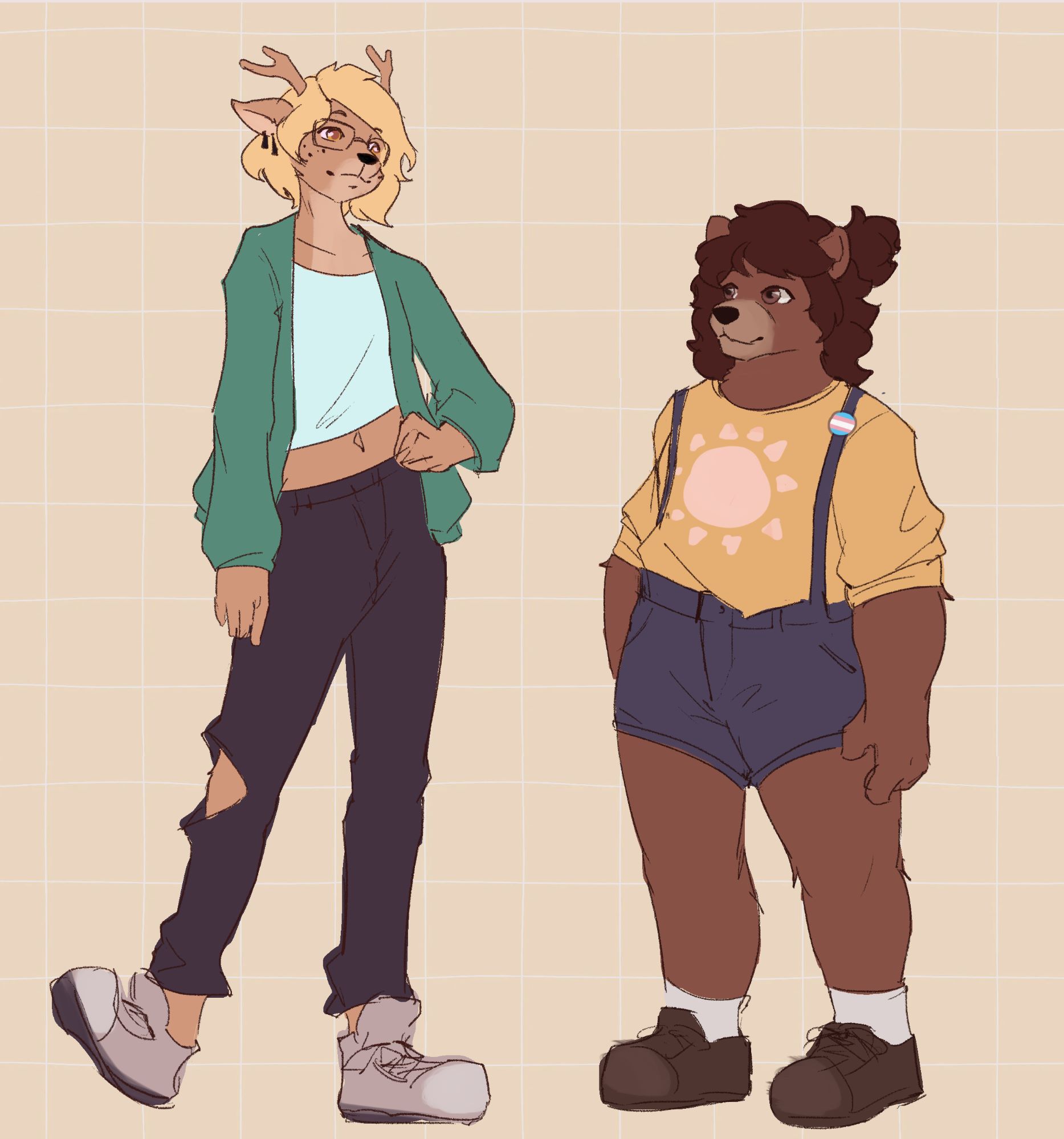 Designs for my ocs Dorothy and Riley